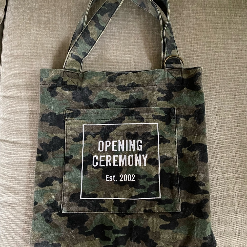 Opening Ceremony Camo Tote
